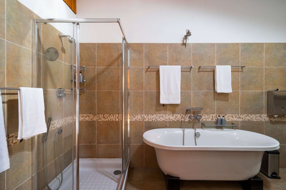 Shower in the White Room en-suite bathroom